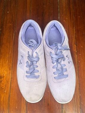 Fila Lavender Suede Women's Athletic Sneakers